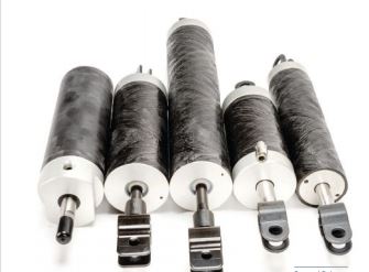 Composite tubing for pneumatic and hydraulic cylinders