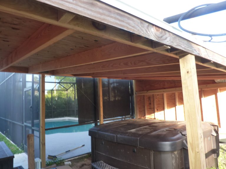 Building a cover for hot tub
